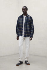 Getari Men's Shirt Off White Green Blue | ECOALF