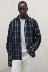 Getari Men's Shirt Off White Green Blue | ECOALF
