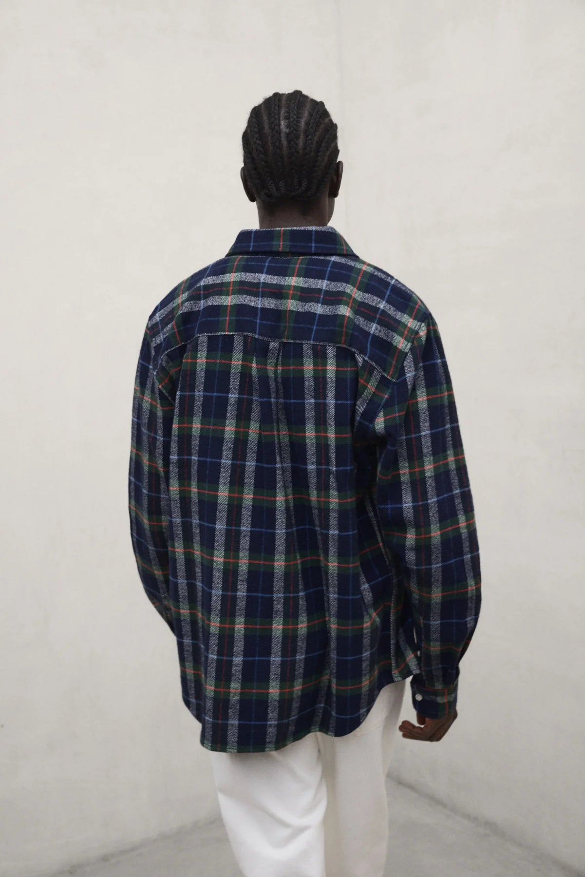Getari Men's Shirt Off White Green Blue | ECOALF