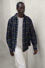 Getari Men's Shirt Off White Green Blue | ECOALF