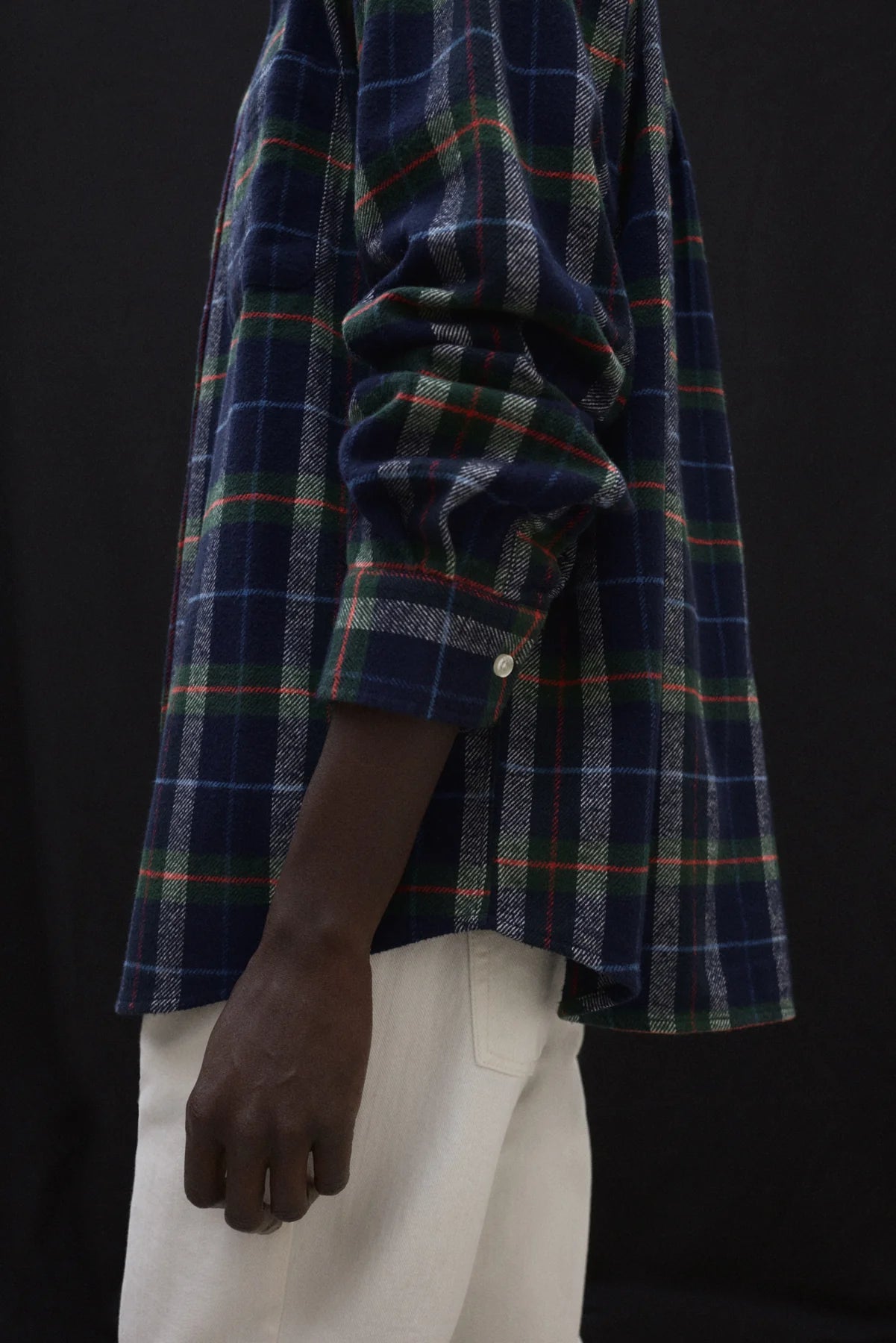 Getari Men's Shirt Off White Green Blue | ECOALF