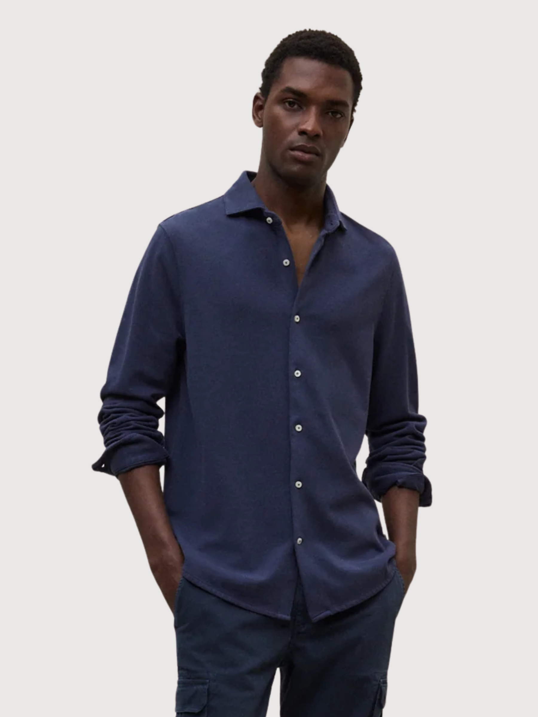 Shirt Gotham Cotton Dark Blue | ECOALF
