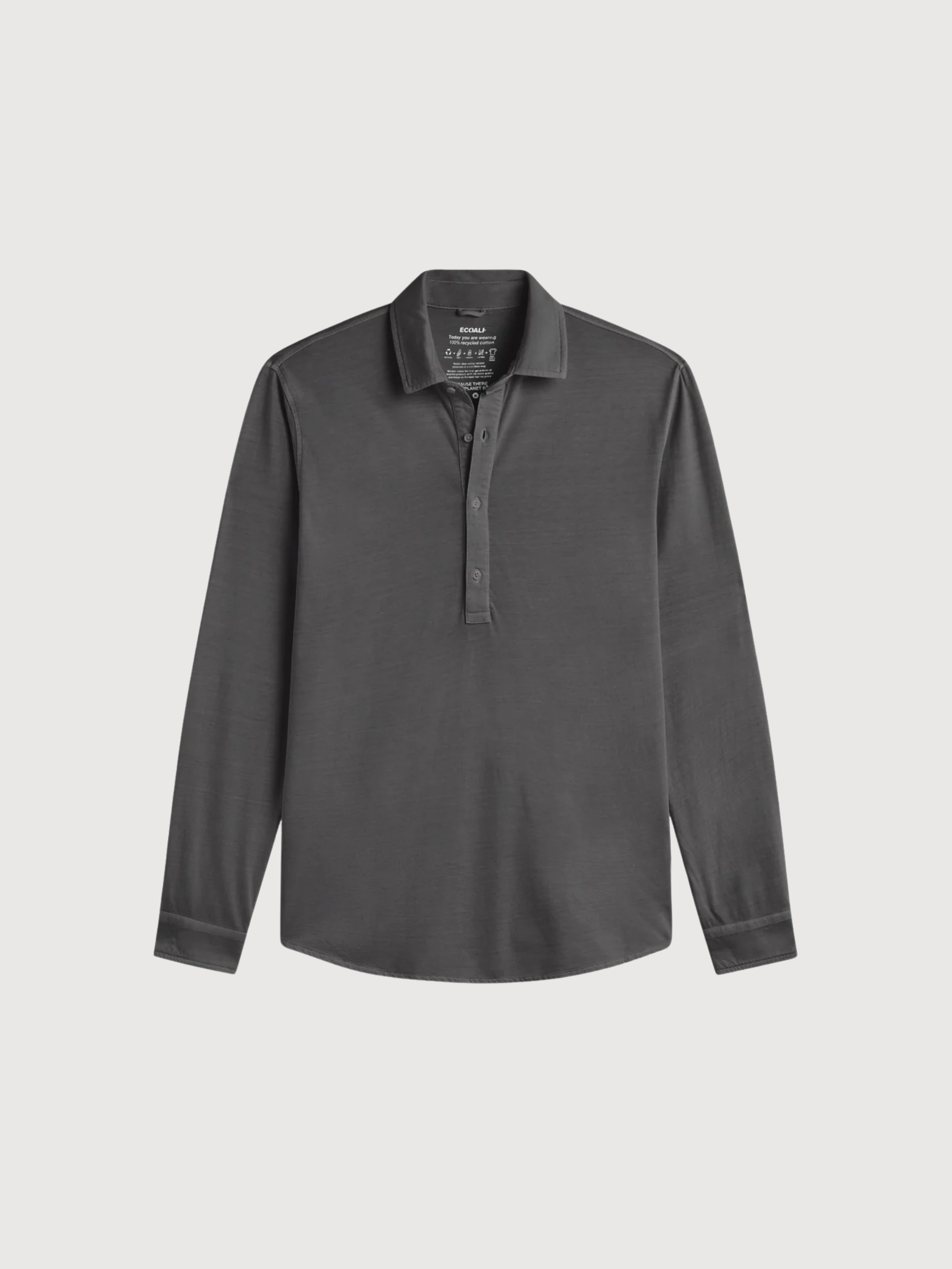 Camicia Will Man Asphalt in cotone | Ecoalf