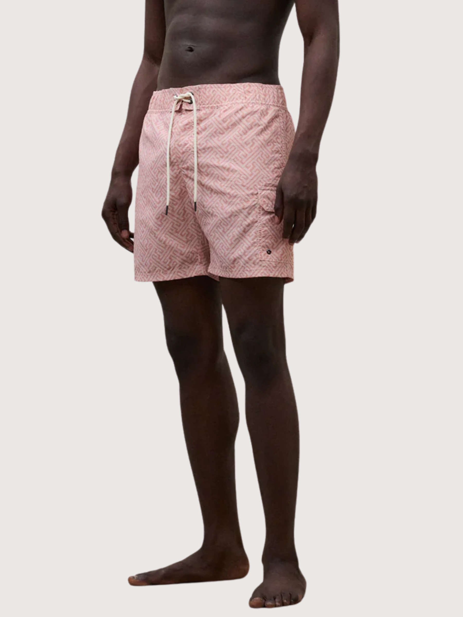 COSTUME DA BAGNO UOMO BIQUE Stampa astratta rosa cipria | Ecoalf