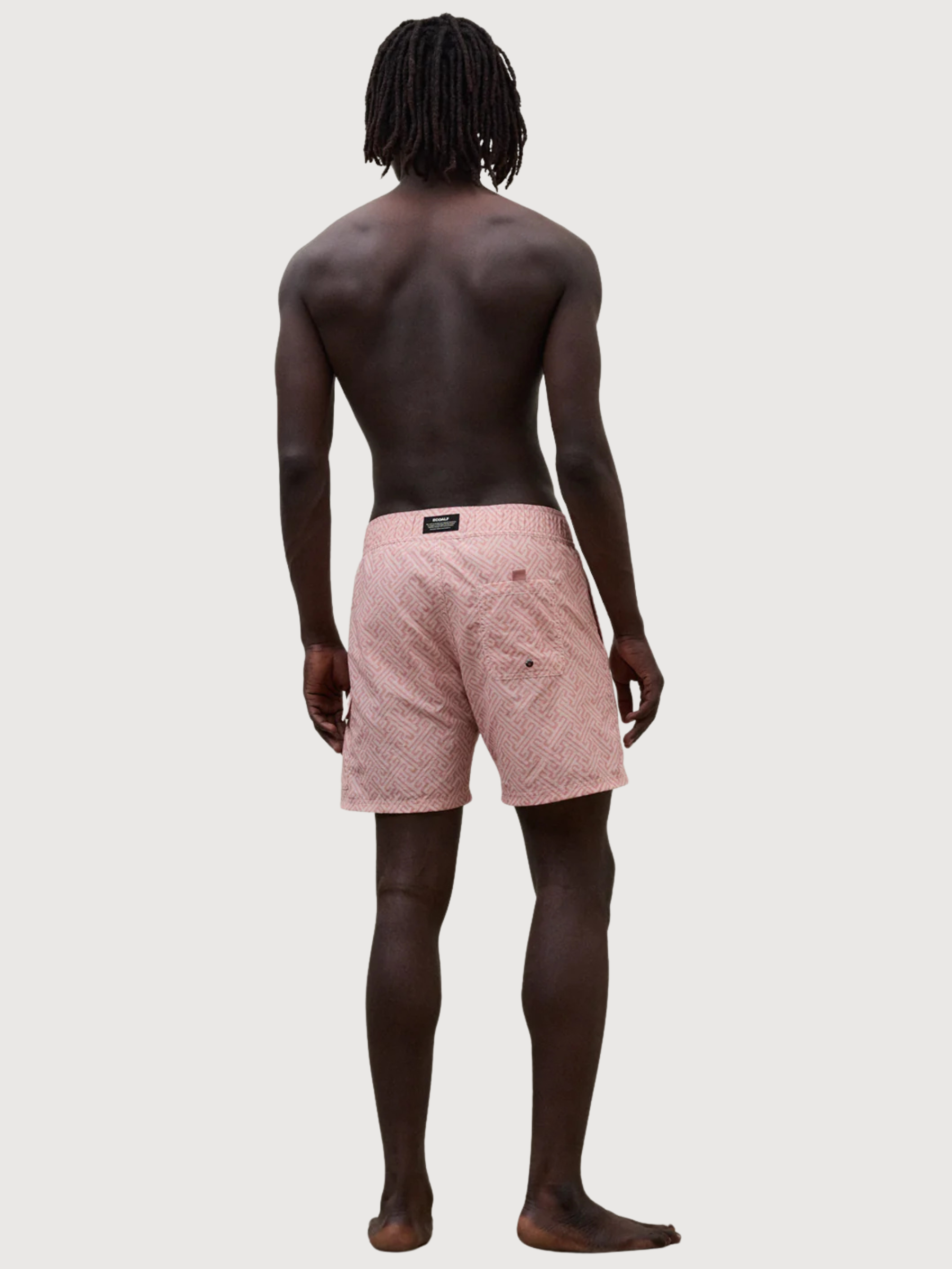 COSTUME DA BAGNO UOMO BIQUE Stampa astratta rosa cipria | Ecoalf