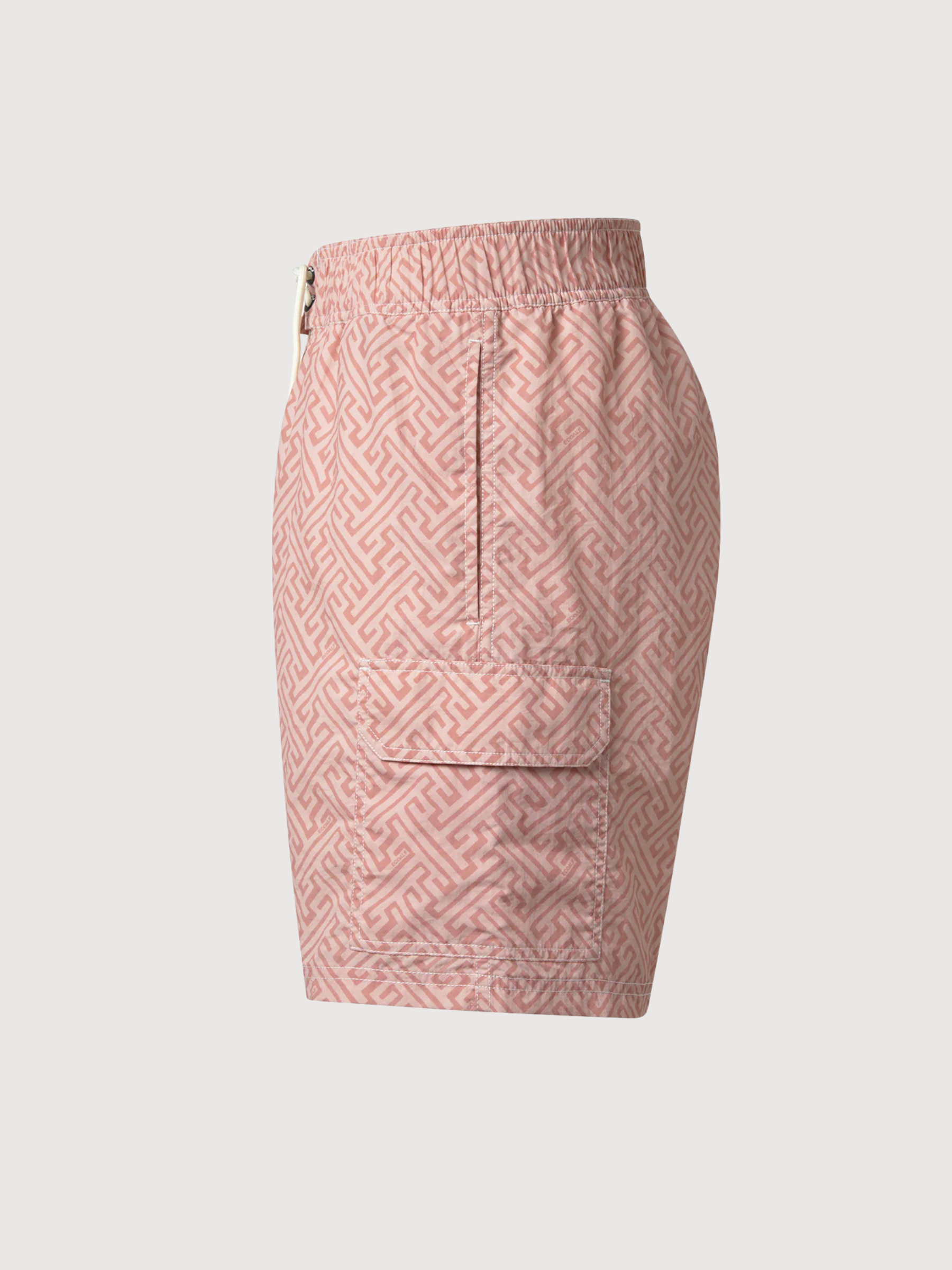 COSTUME DA BAGNO UOMO BIQUE Stampa astratta rosa cipria | Ecoalf