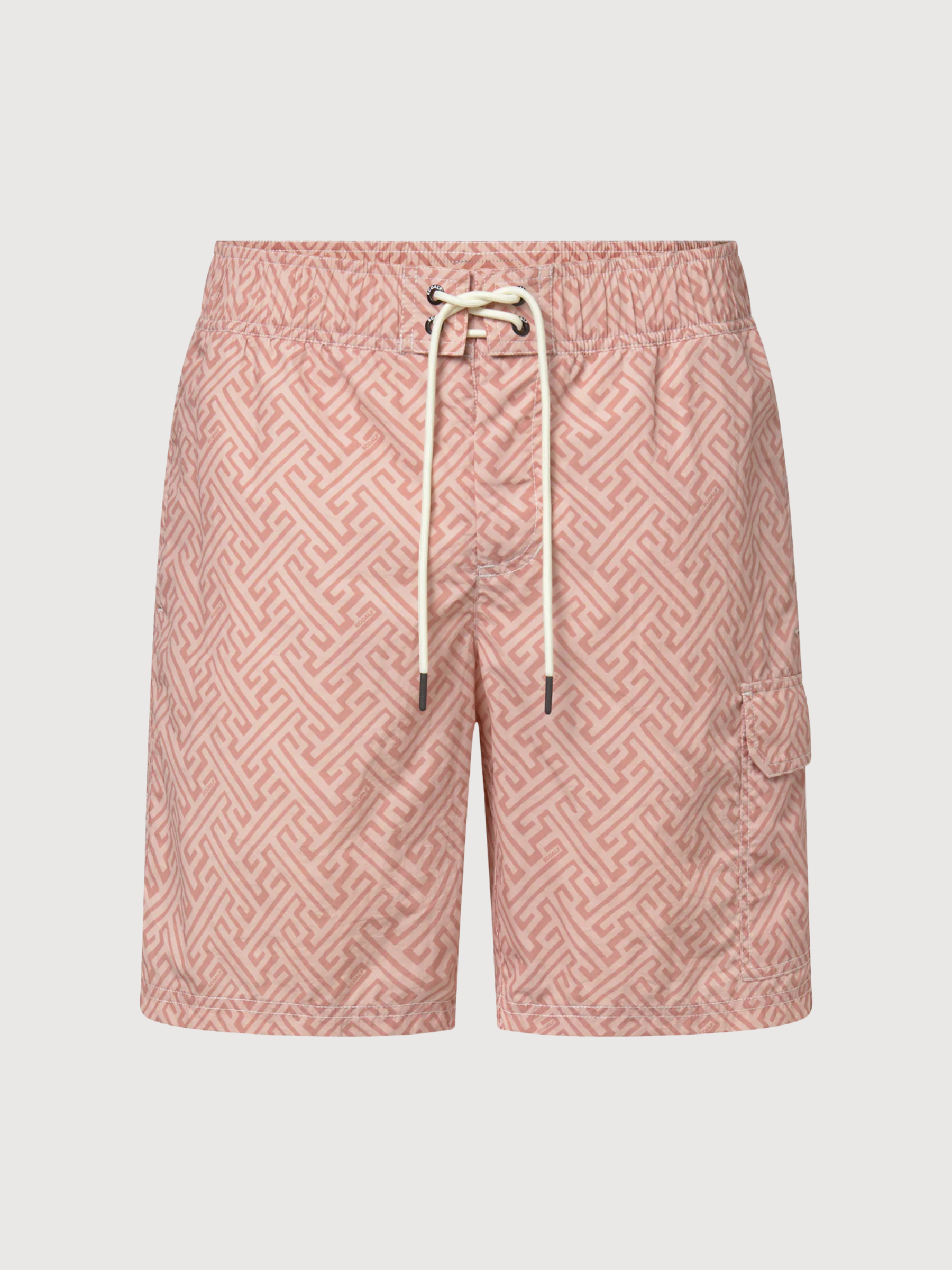 COSTUME DA BAGNO UOMO BIQUE Stampa astratta rosa cipria | Ecoalf