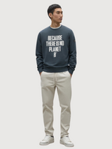 Barder Steel Blue Man Sweatshirt | Ecoalf