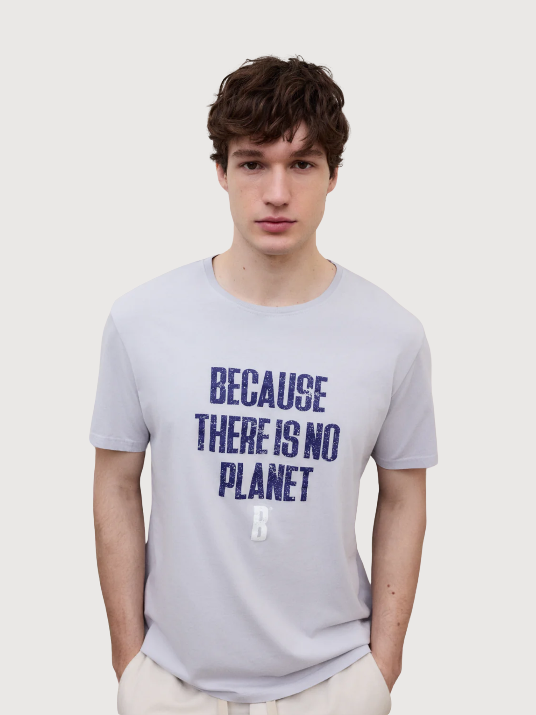 T-Shirt Min Man Grey Cotton | Ecoalf