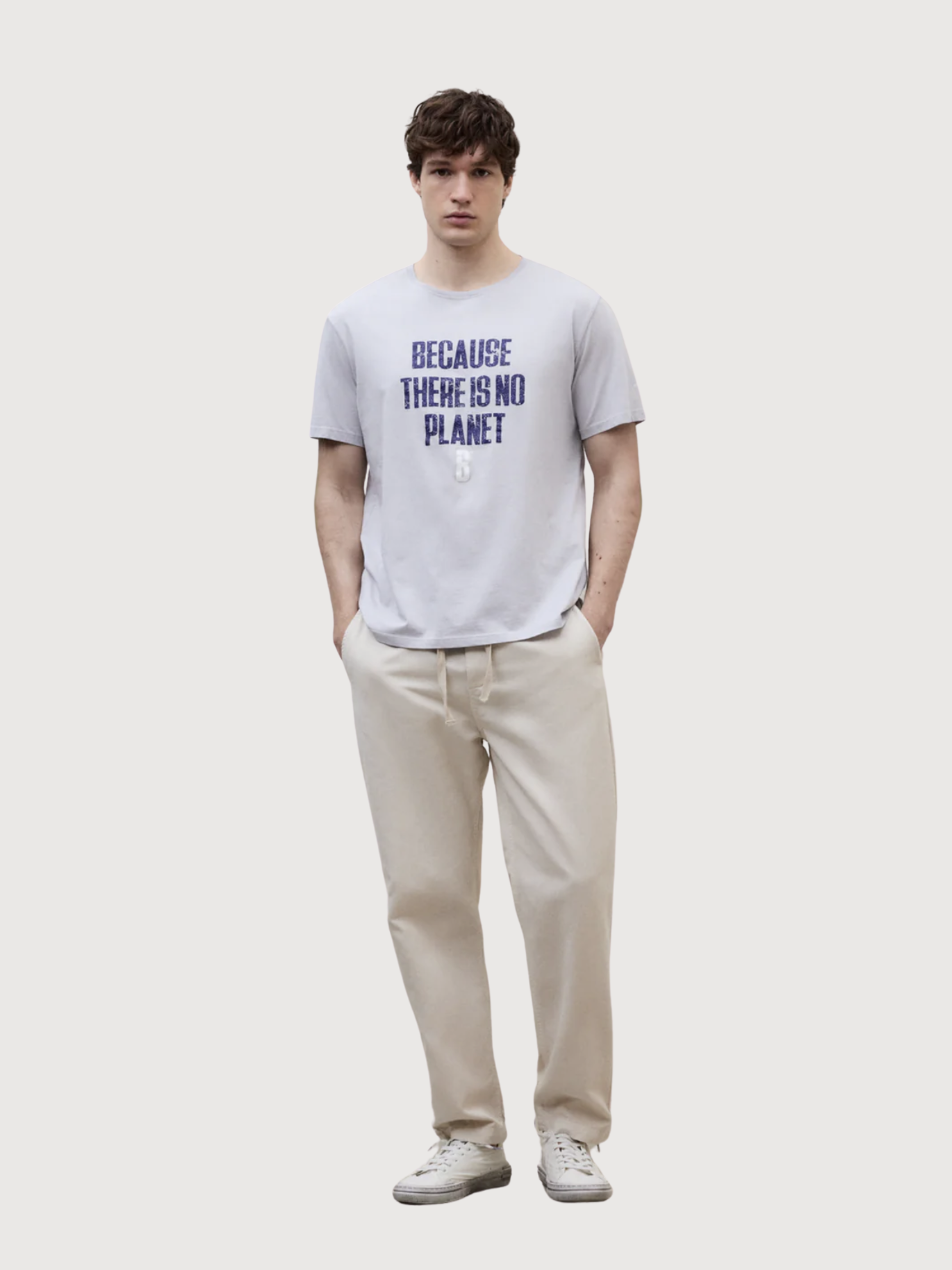 T-Shirt Min Man Grey Cotton | Ecoalf