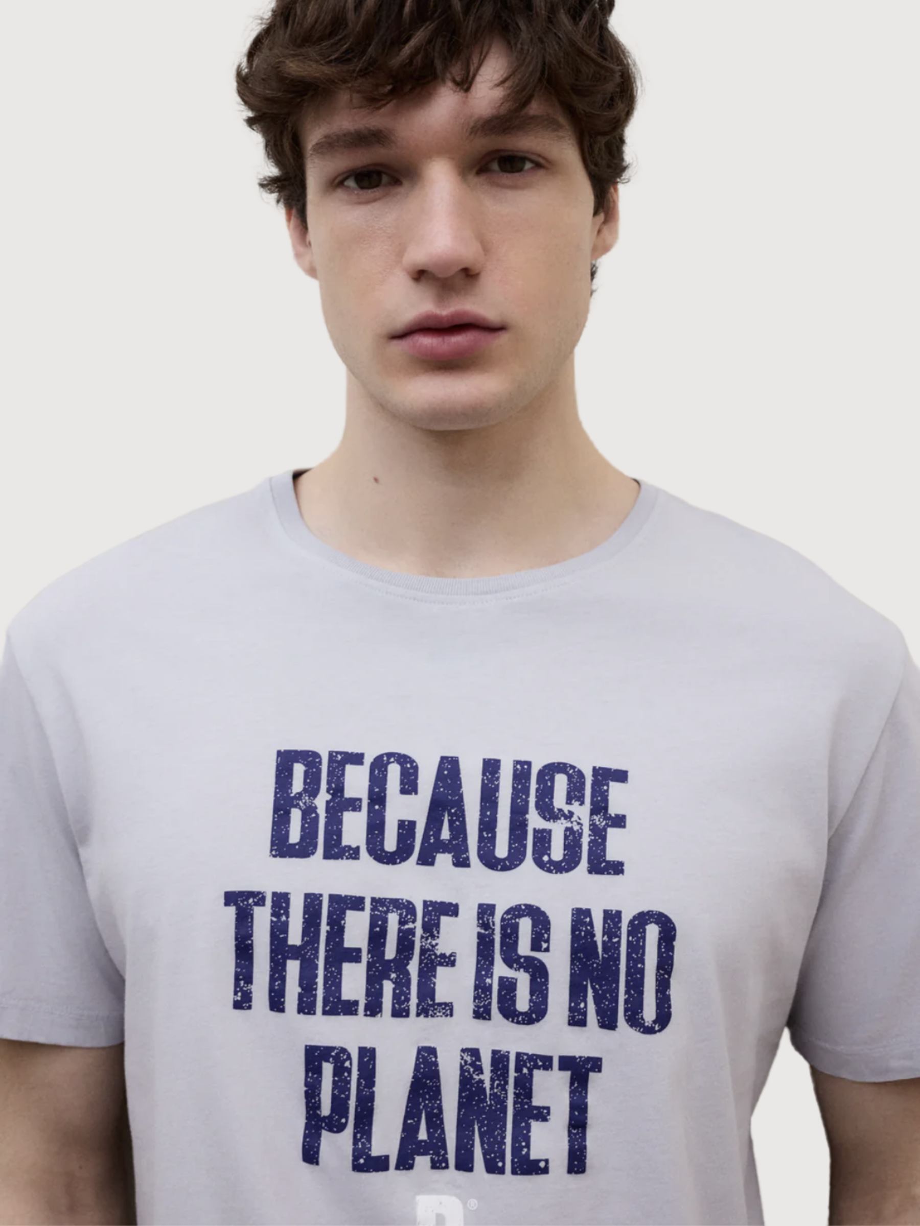 T-Shirt Min Man Grey Cotton | Ecoalf