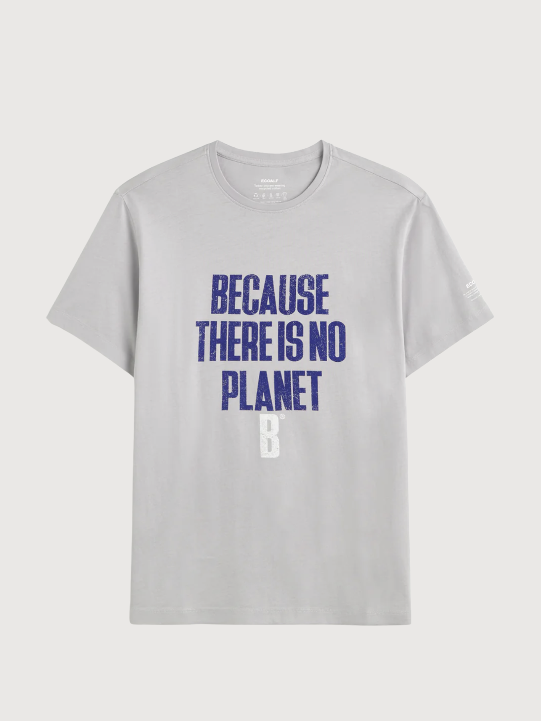 T-Shirt Min Man Grey Cotton | Ecoalf