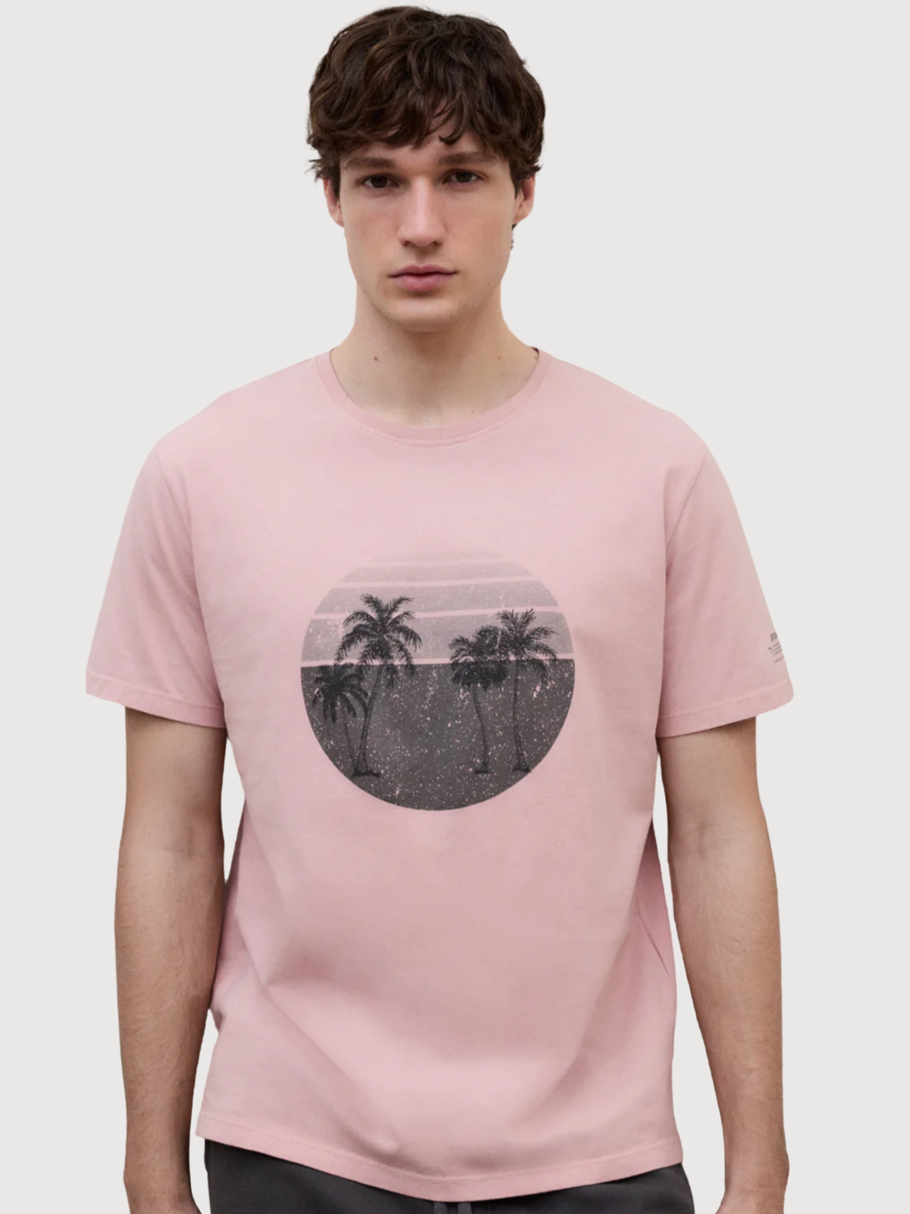 T-Shirt Ros Man Blush Pink Baumwolle | Ecoalf