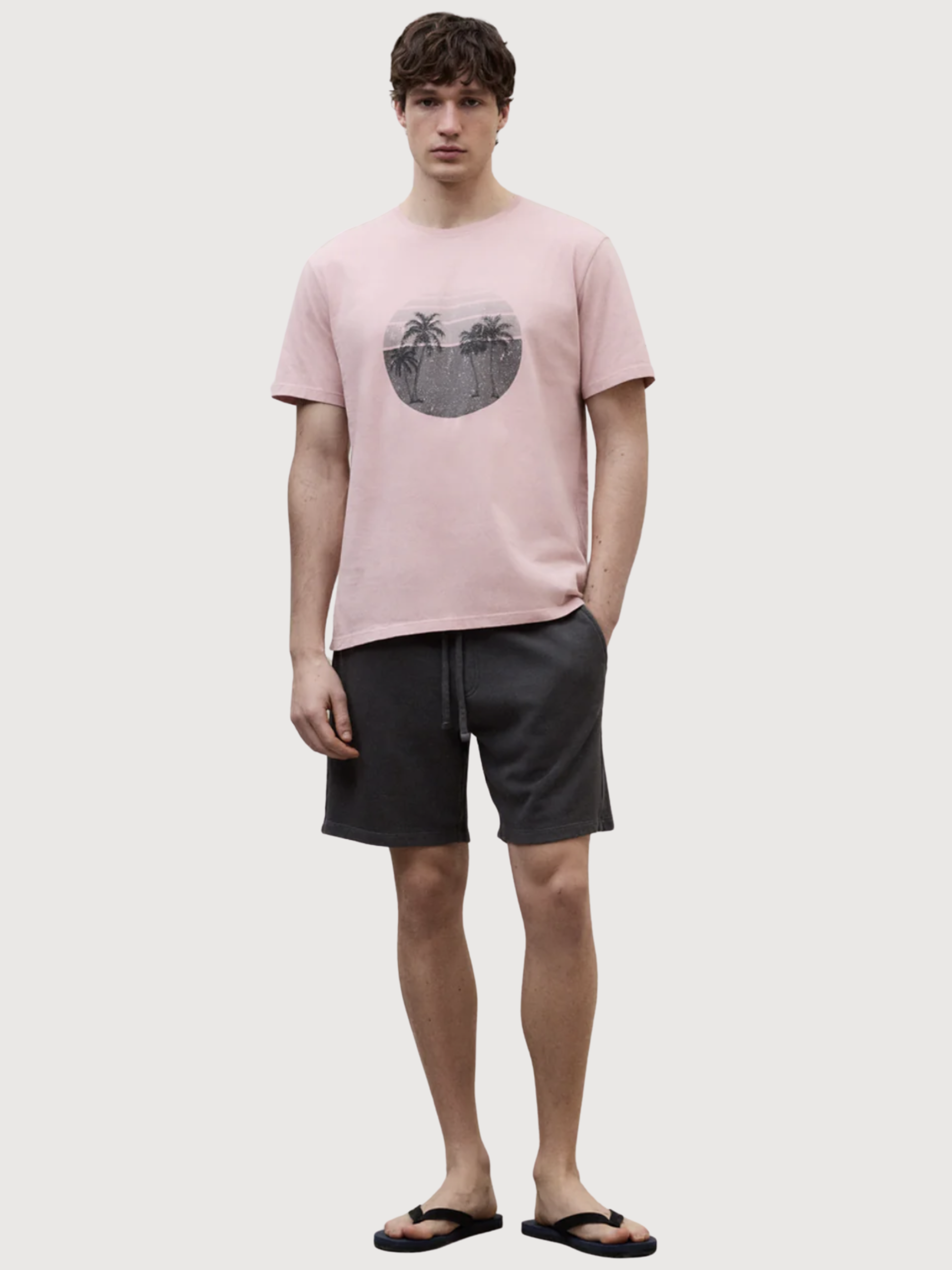 T-Shirt Ros Man Blush Pink Baumwolle | Ecoalf
