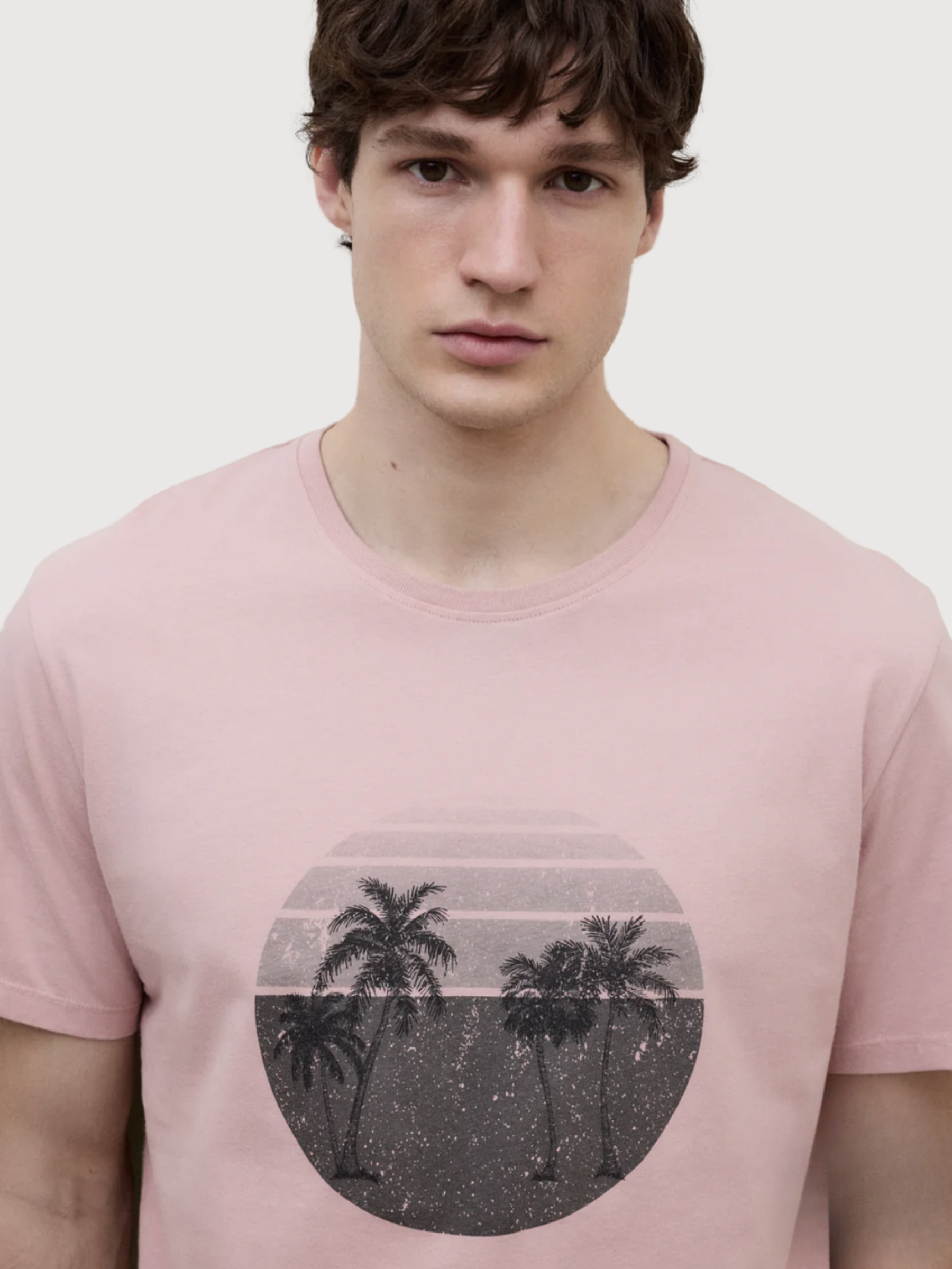 T-Shirt Ros Man Blush Pink Baumwolle | Ecoalf