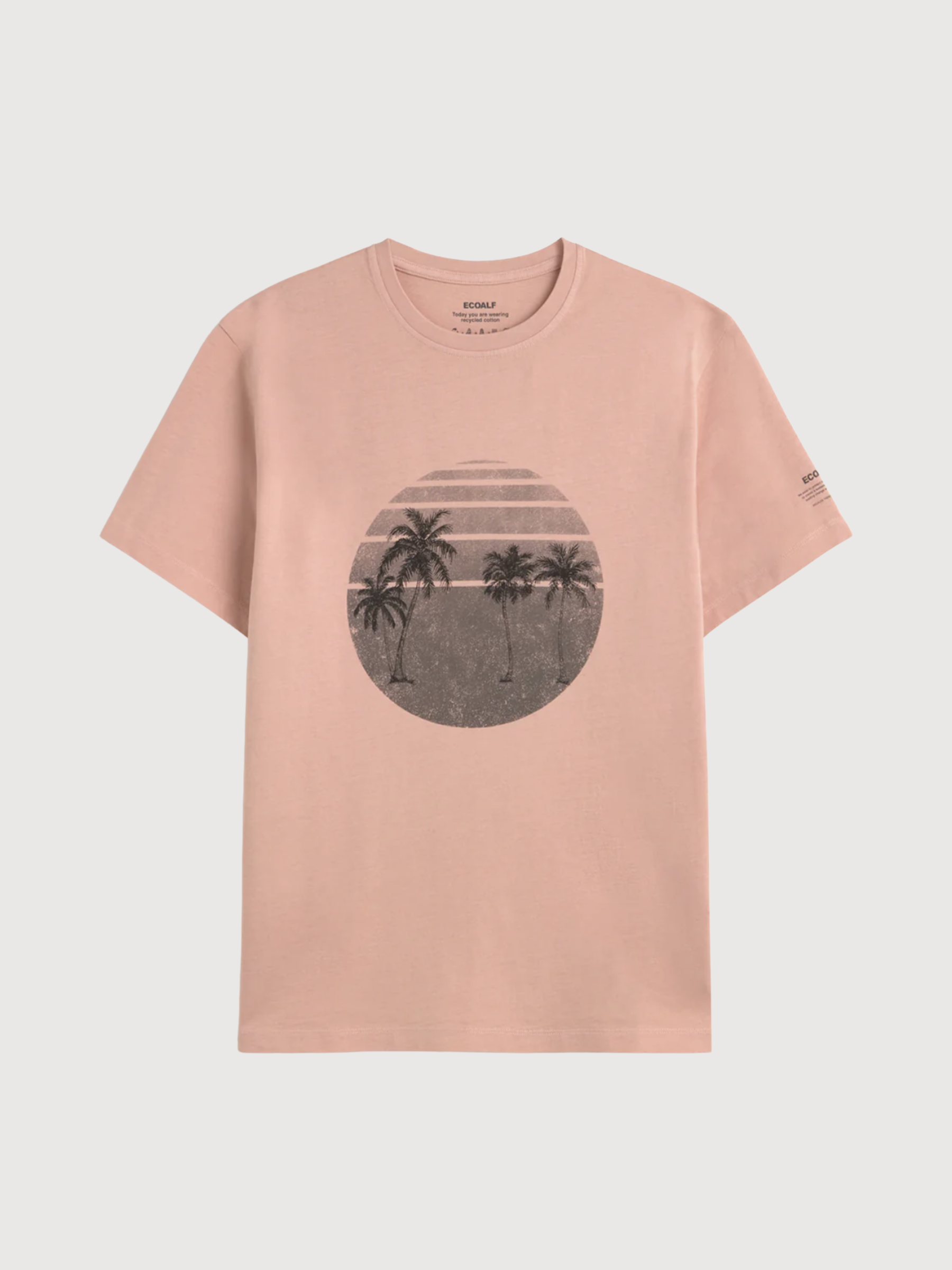T-Shirt Ros Man Blush Pink Baumwolle | Ecoalf
