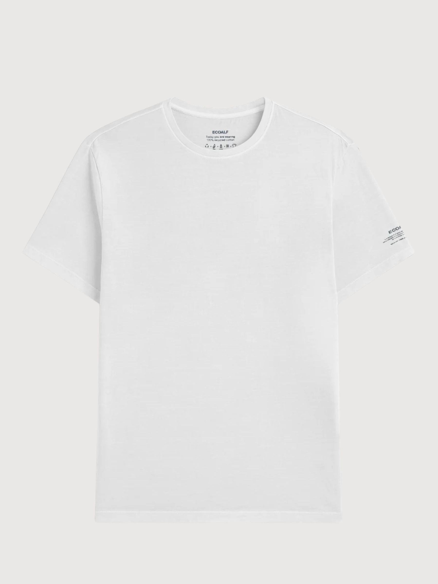 Weißes Herren-T-Shirt mit Belüftungsschlitzen | ECOALF