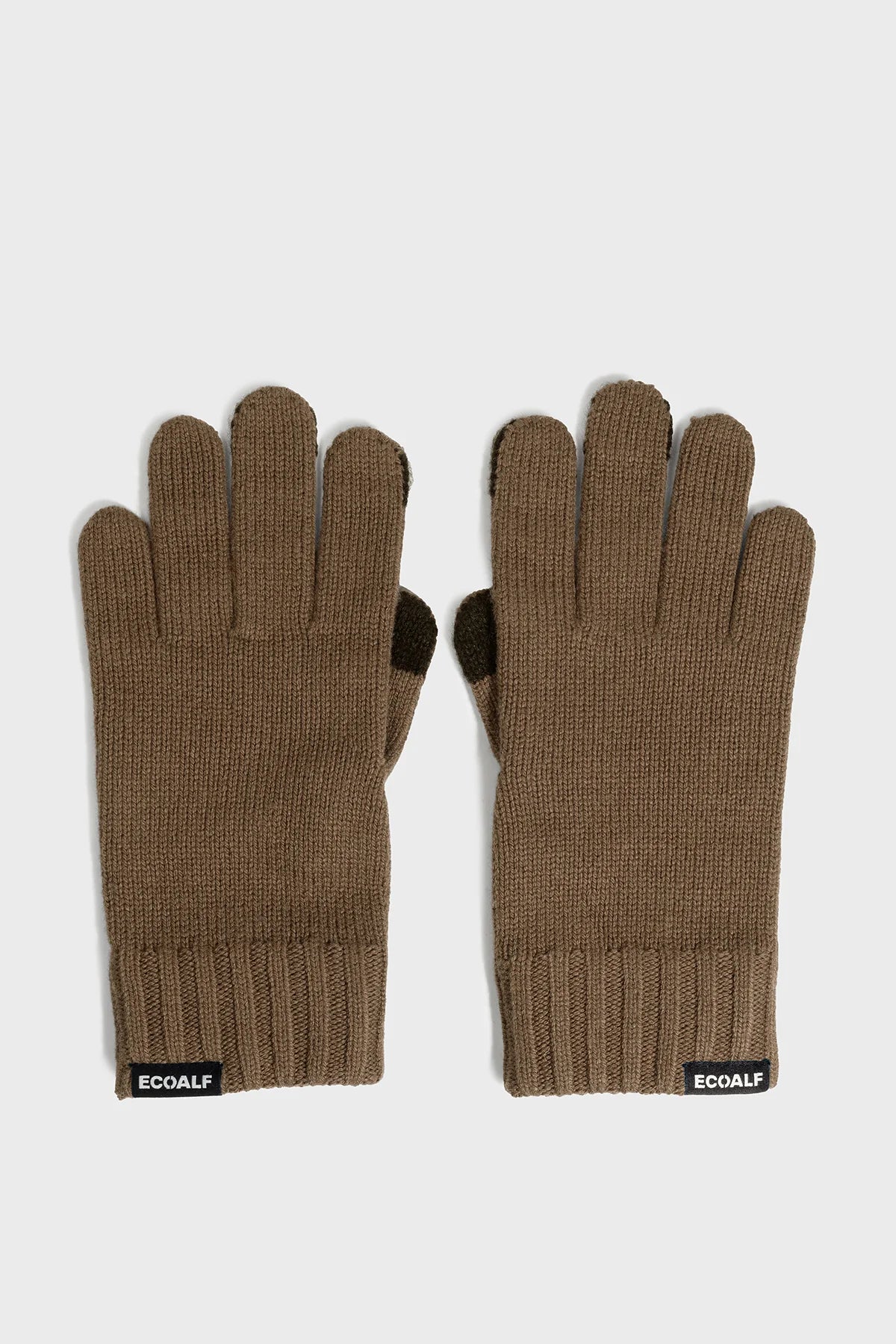 Wool Gloves Brown Melange | ECOALF