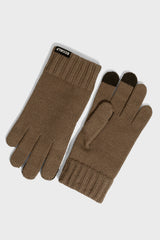 Wool Gloves Brown Melange | ECOALF