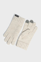 Wool Gloves Bone Melange | ECOALF