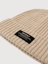 Dicke beige unisex beanie | Ecoalf