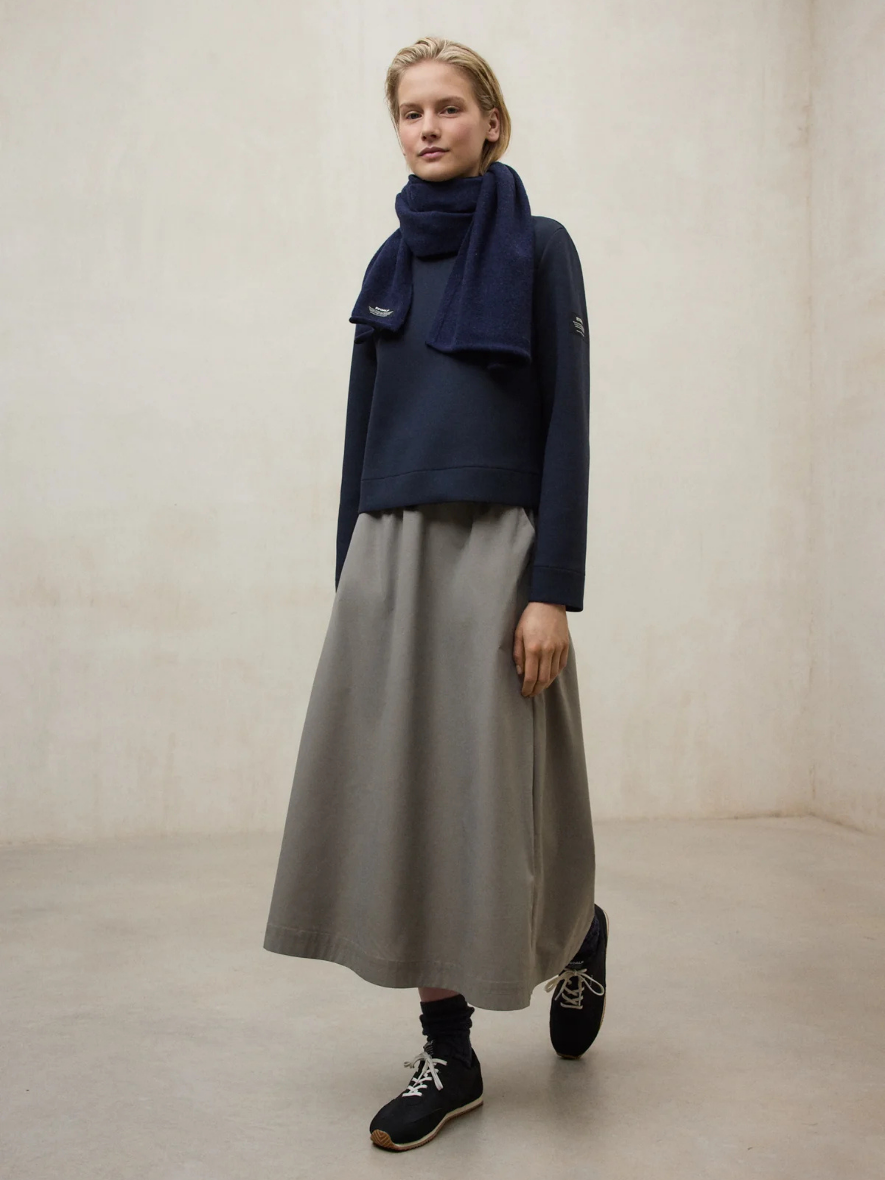 Scarf Wool – Dark Blue | ECOALF