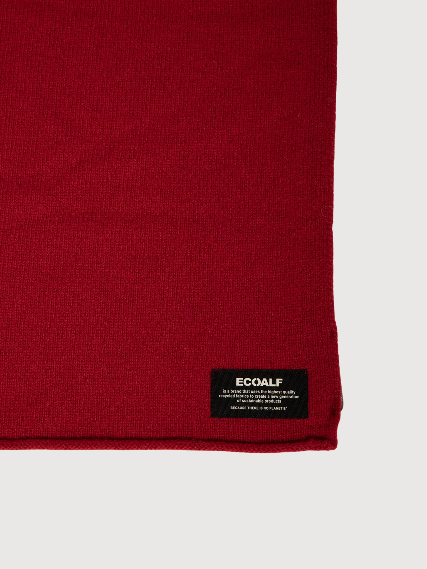 Scarf Wool Recycled Wool – Red | ECOALF