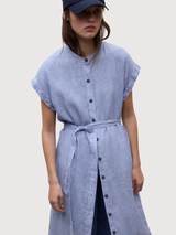 Vestito Amatista Righe Bianche e Blu | Ecoalf