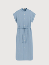 Vestito Amatista Righe Bianche e Blu | Ecoalf
