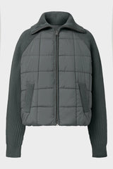 Daniela Women's Hybrid Jacket Dark Khaki | ECOALF