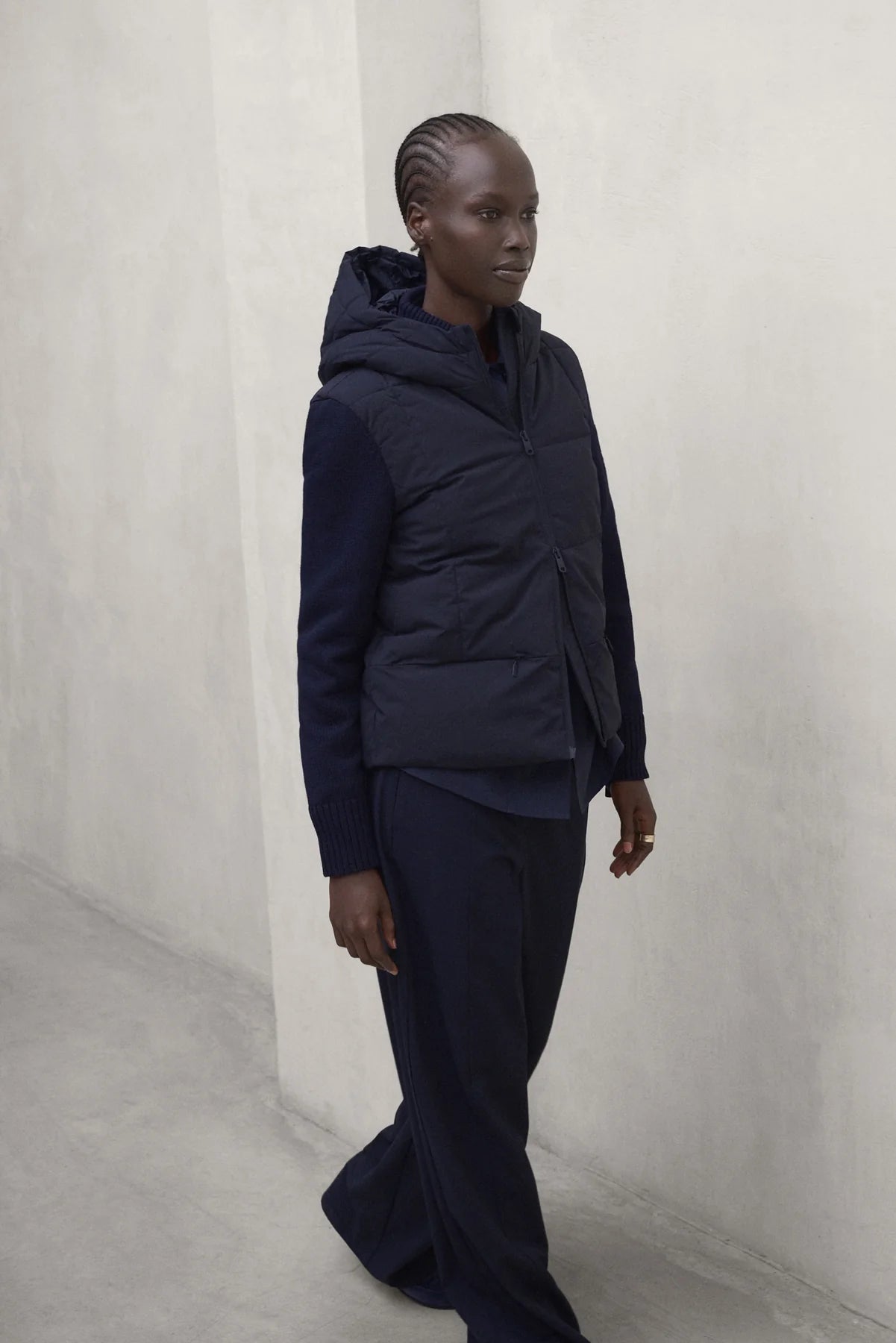 Deni Women's Hybrid Jacket Deep Navy | ECOALF