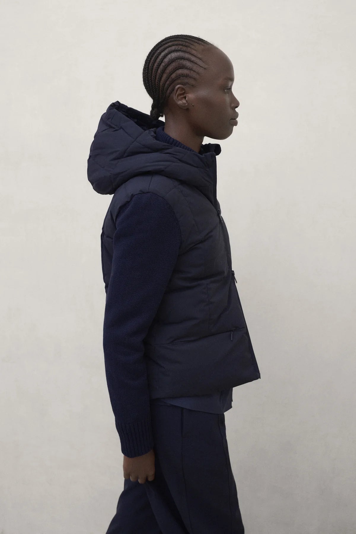 Deni Women's Hybrid Jacket Deep Navy | ECOALF