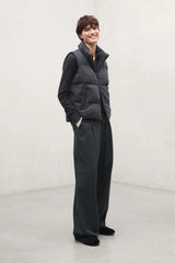 Sintre Women's Reversible Gilet Dark Grey Melange | ECOALF