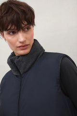 Sintre Women's Reversible Gilet Dark Grey Melange | ECOALF