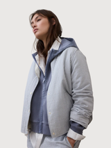 Gabi Damenjacke, ecru/blau gestreift | Ecoalf