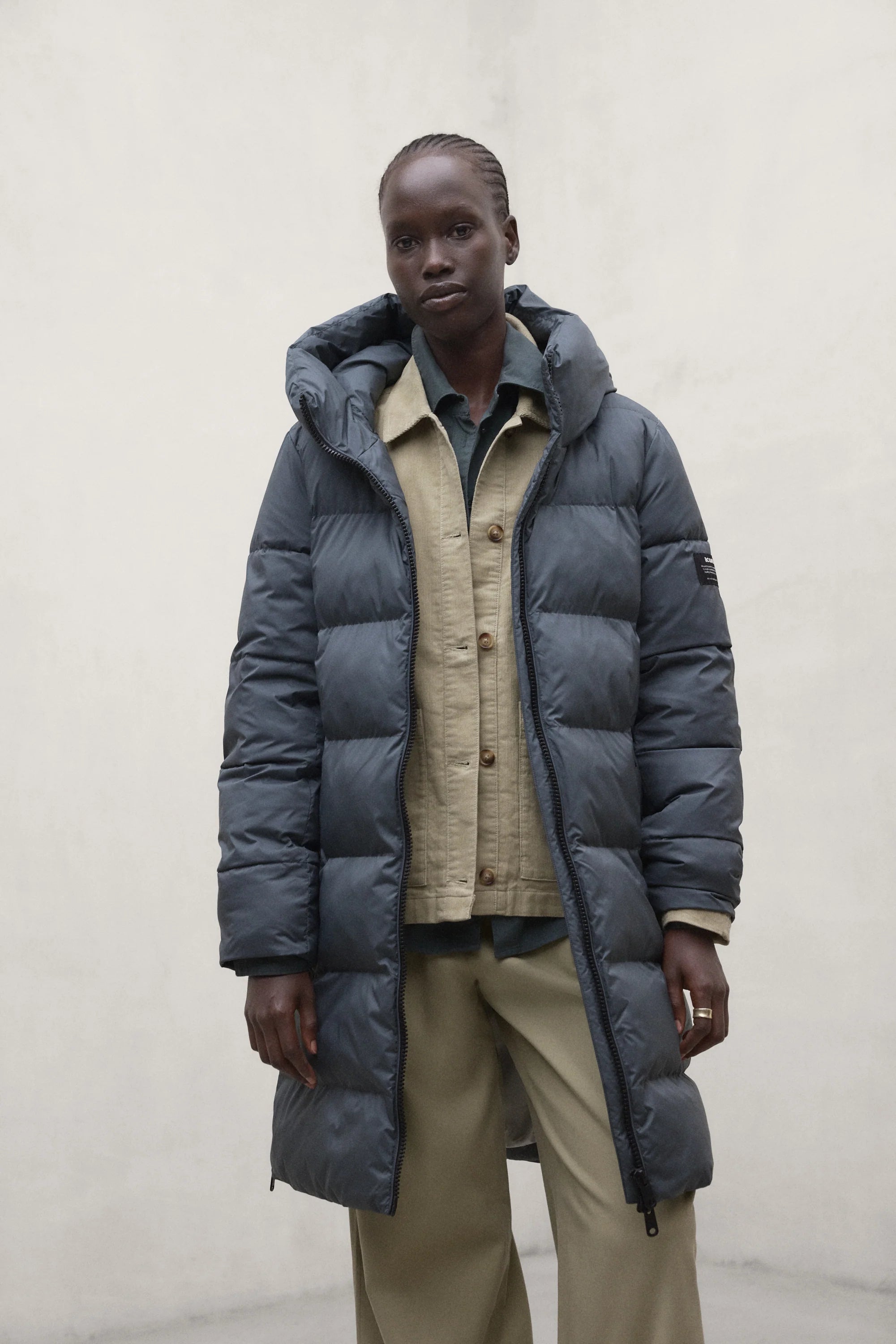 Manlie Women's Jacket Dark Khaki | ECOALF