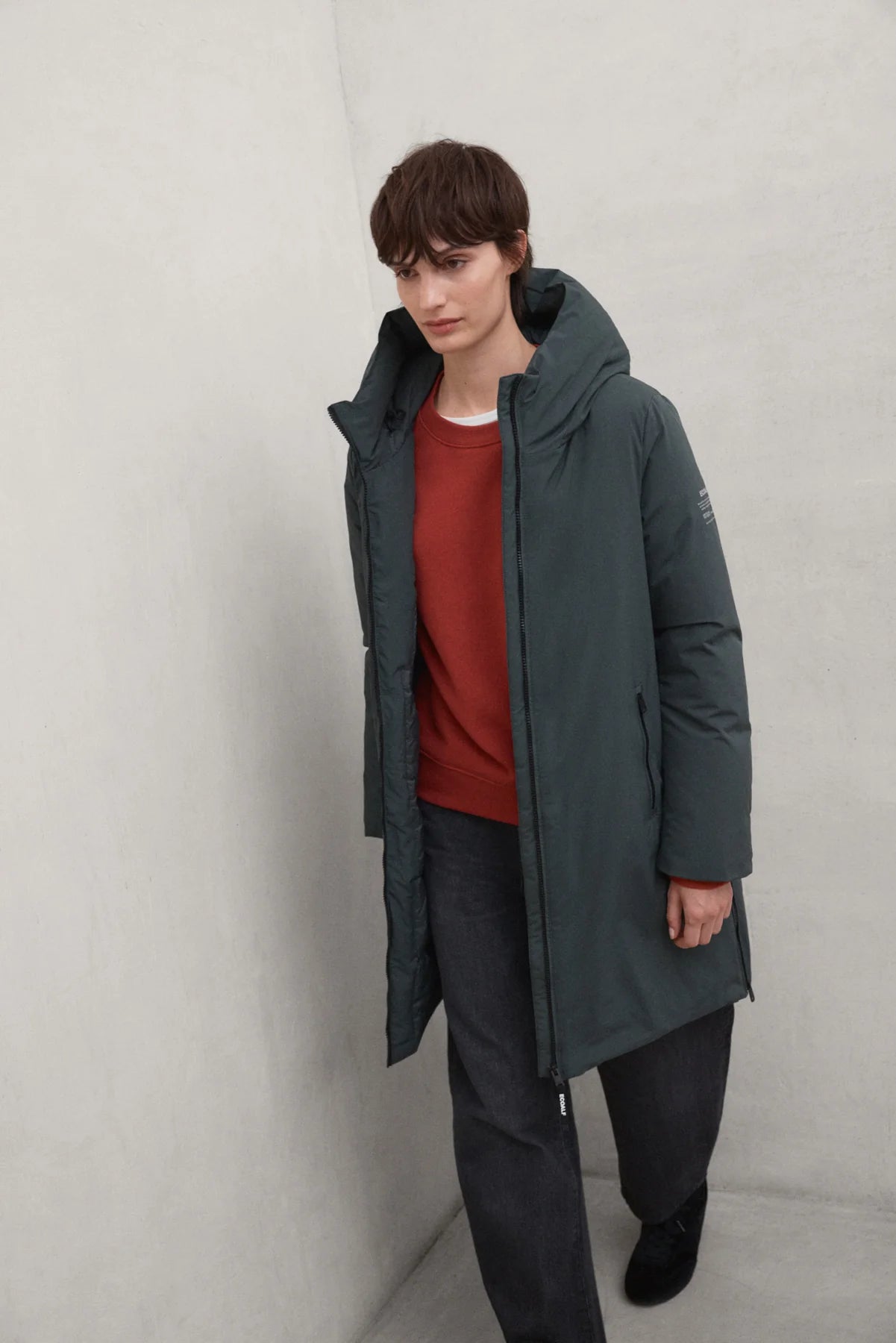 Mati Women's Jacket Dark Khaki | ECOALF