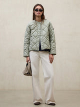 Rhomb Jacket Musa Sage | Ecoalf