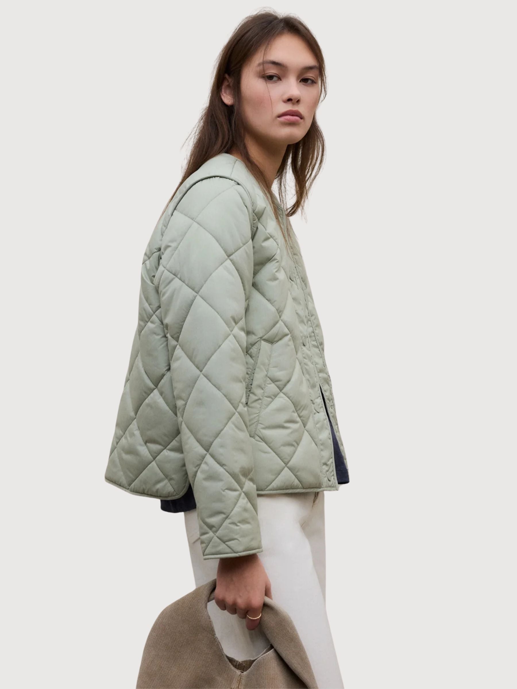 Rhomb Jacket Musa Sage | Ecoalf