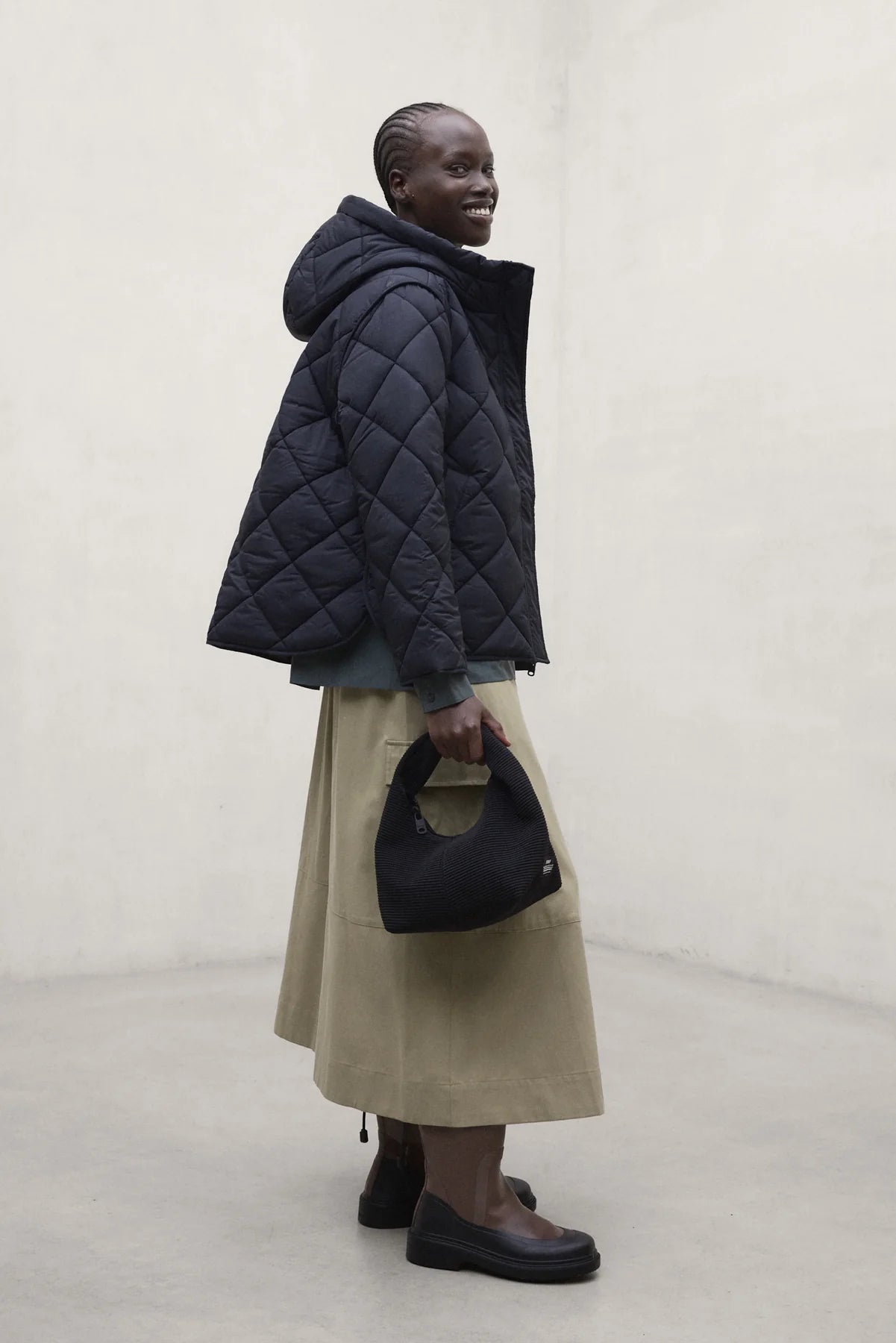 Verin Women's Jacket Navy Black | ECOALF