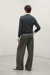 Ares Women's Sweater Dark Khaki | ECOALF