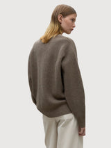 Azalea Brown Woman Knitted Pullover | Ecoalf