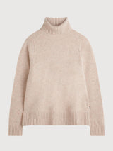 Caqui Beige Woman Knitted Pullover | Ecoalf