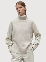 Caqui Beige Damen Gestrickte Pullover | Ecoalf