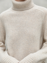 Caqui Beige Damen Gestrickte Pullover | Ecoalf