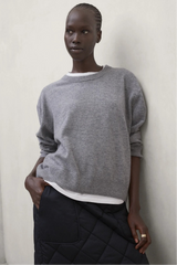 Cosmos Women's Sweater Medium Grey Melange | ECOALF