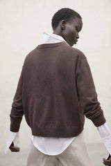 Sweater Cosmos Dark Chocolate for Women | ECOALF