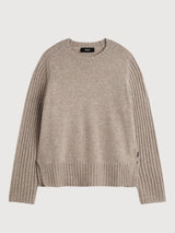 Eucalipto Dark Sand Woman Knit Pullover |Ecoalf