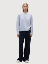 Eucalipto Blue Woman Knitted Pullover | Ecoalf