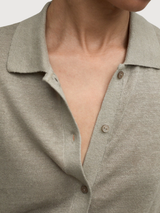 Cardigan Juniperalf Green Woman Linen | Ecoalf